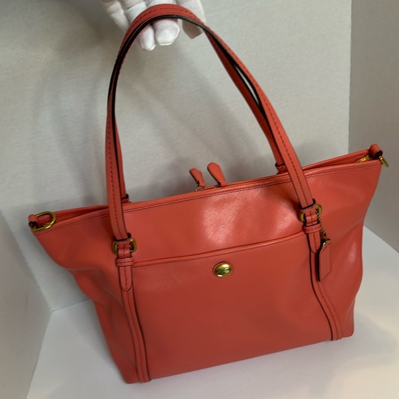 Coach Handbags - COACH Coral Pink City Tote
